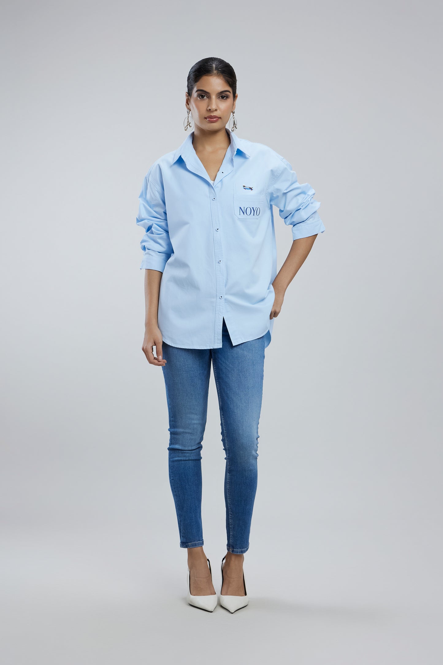 Small Dog Oversized Cotton Shirt