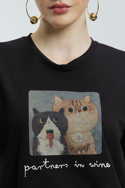 Partner in Wine Cotton Tshirts