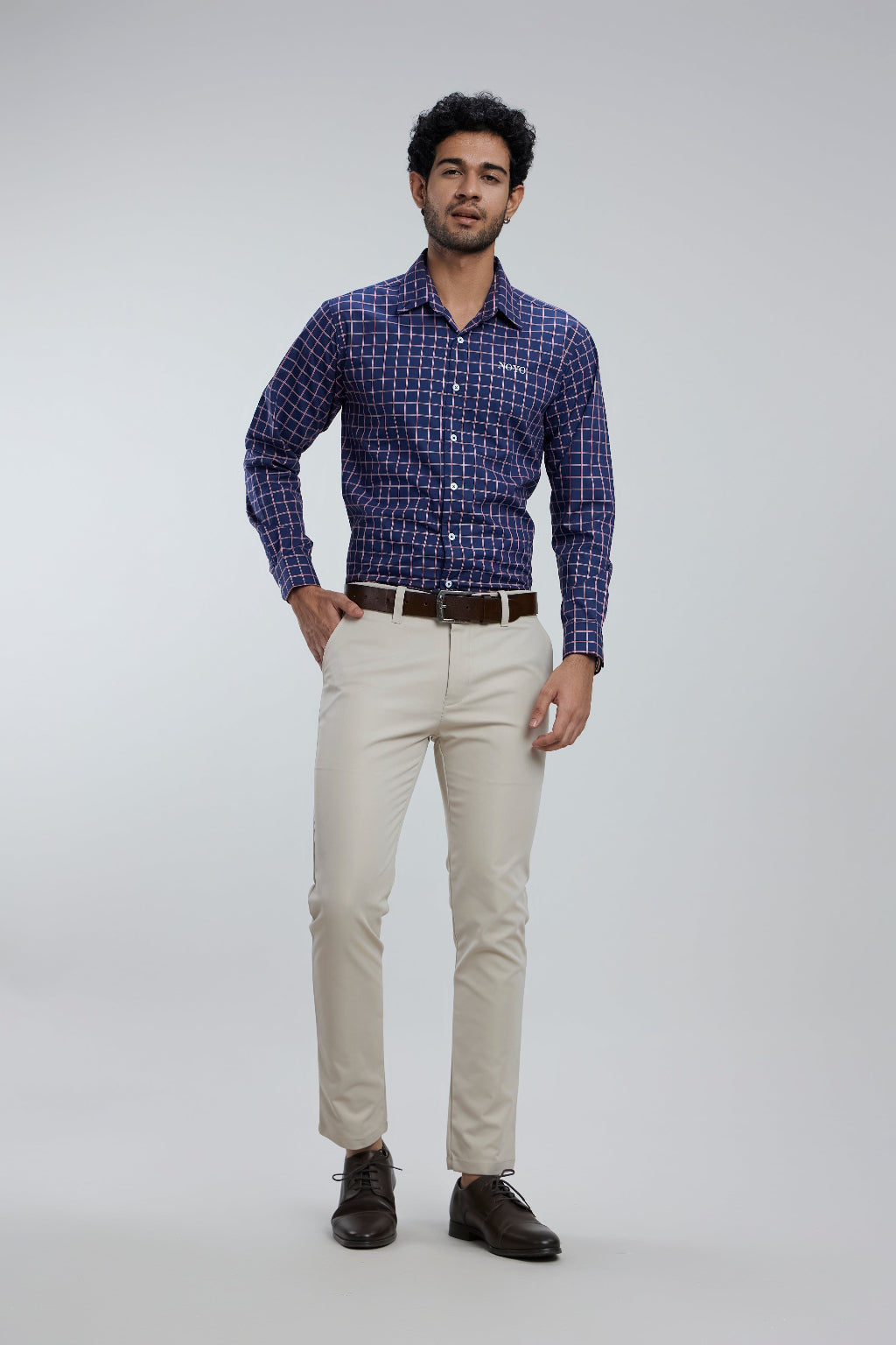 Regular fit checkered shirt