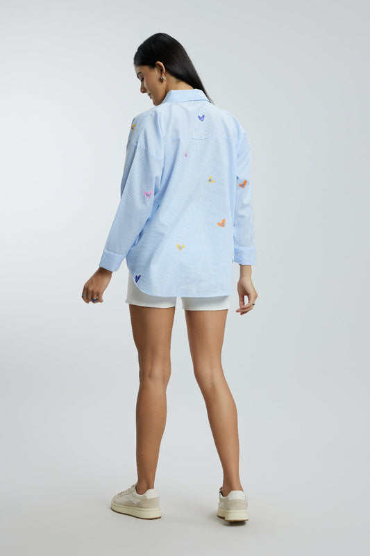 Oversized Checkered Fun Shirt