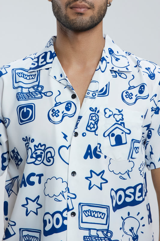 Fun men short sleeve shirt