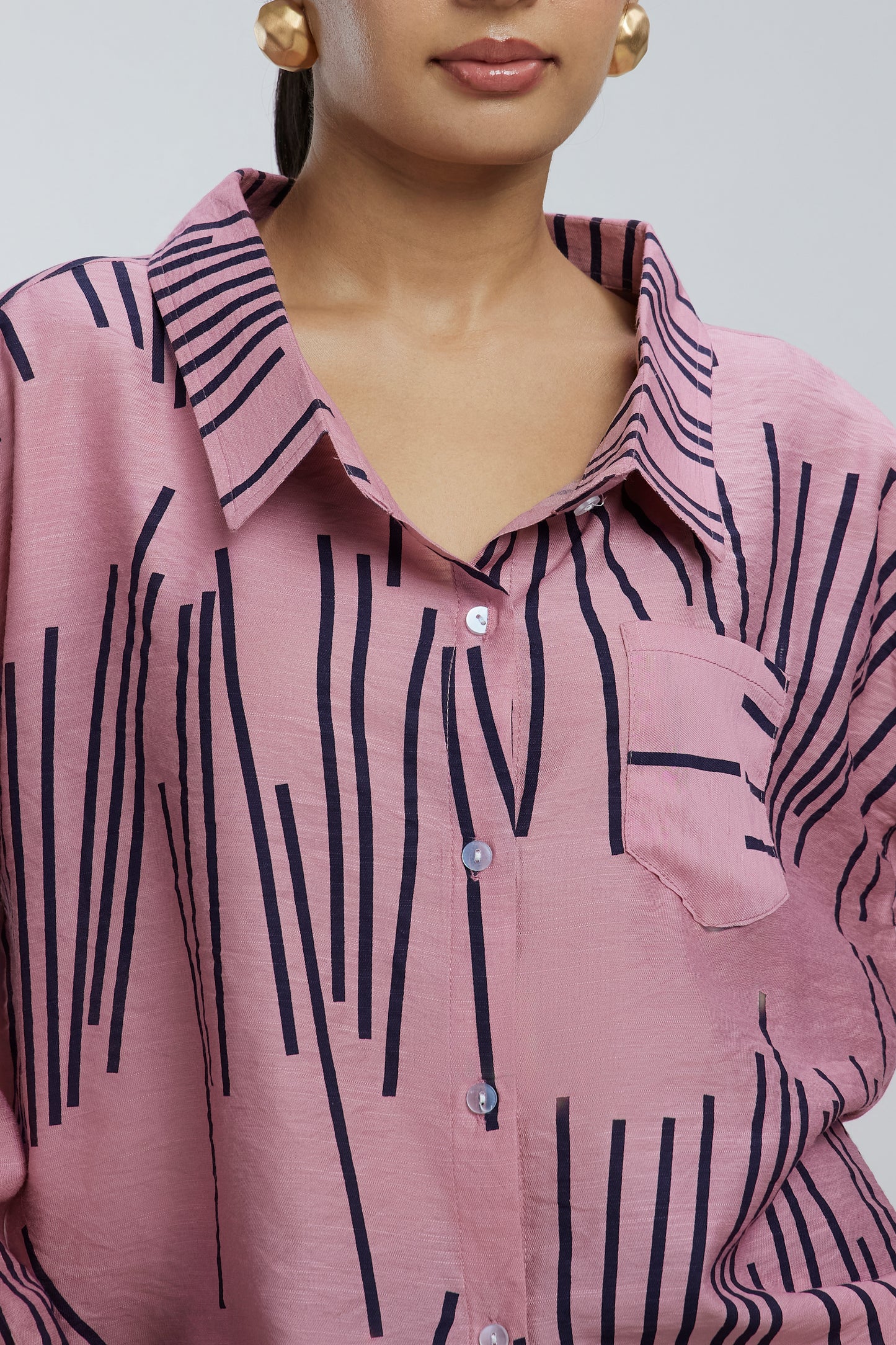 2 Sided Collar Button Shirt