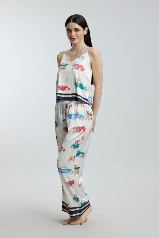 Fun Prints Satin Nightsuits