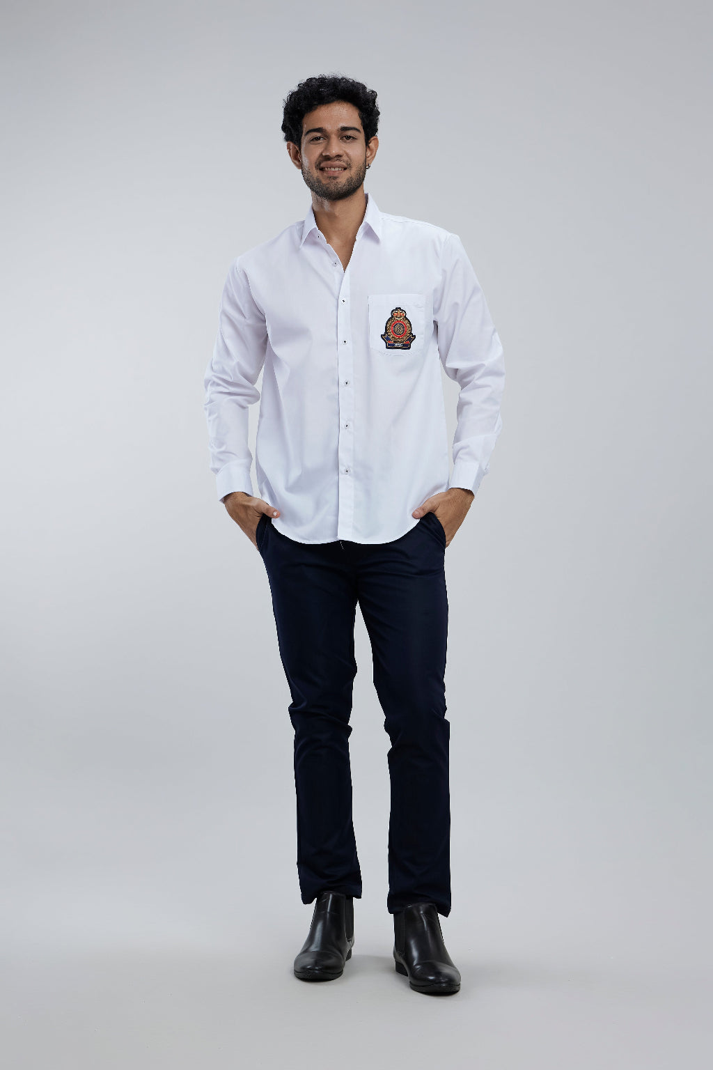 Regular Cotton Shirt with patch