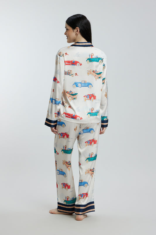 Fun Prints Satin Nightsuits