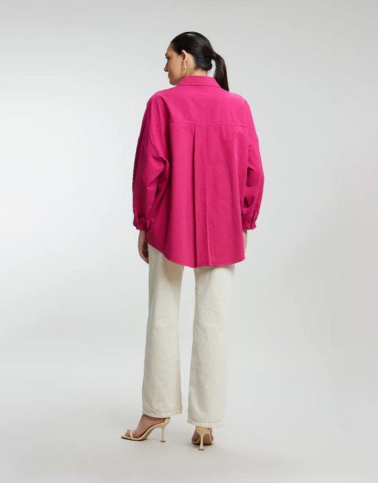Stone Stem Work Oversized Shirt