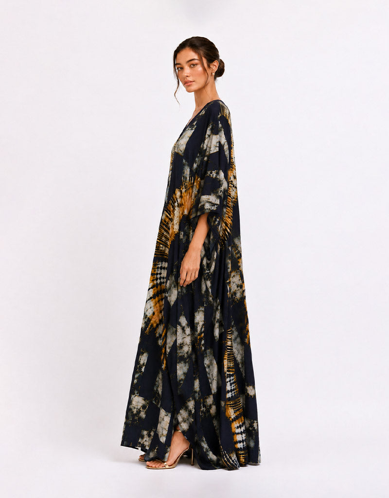 Sunset abstract kaftan