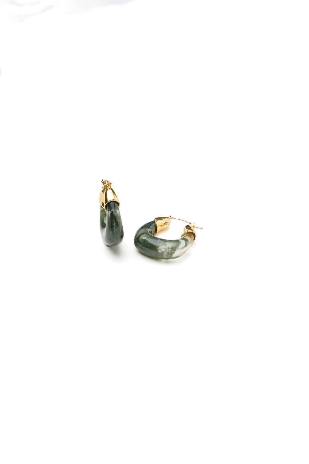 Black Small Hoops