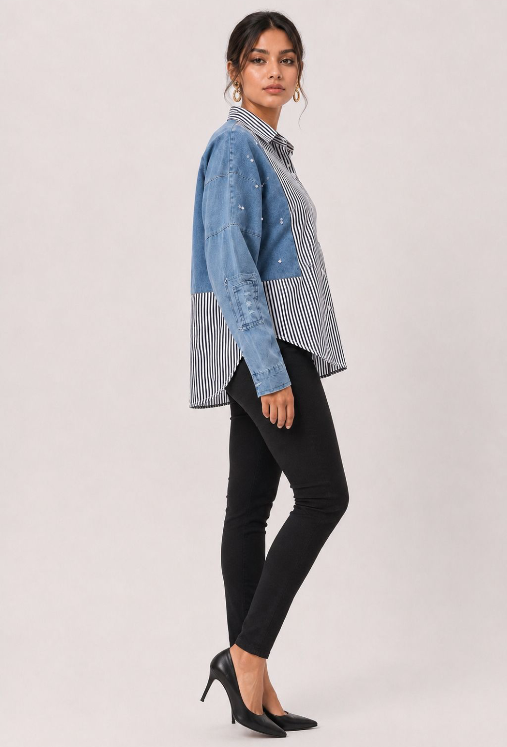 Denim Meets Downtown Shirt