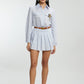 Co-ord Skirt Set with Detachable Brooch