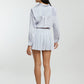 Co-ord Skirt Set with Detachable Brooch