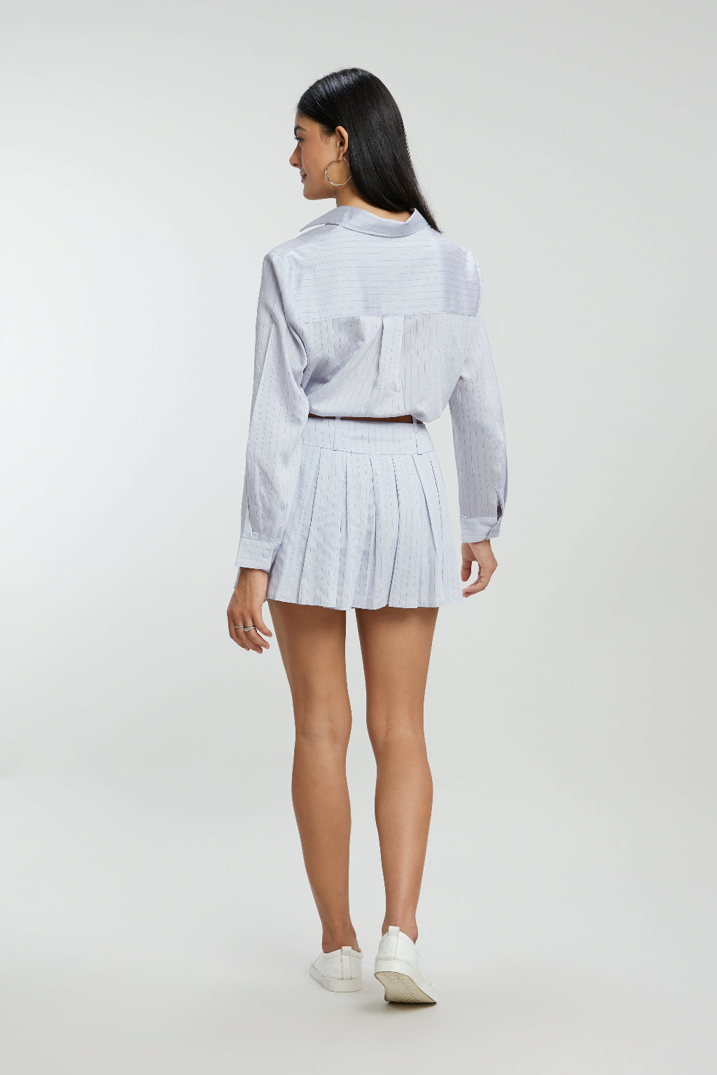 Co-ord Skirt Set with Detachable Brooch