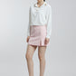 Coloured Embroidered Satin Shirt