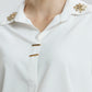Coloured Embroidered Satin Shirt