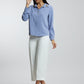 Coloured Embroidered Satin Shirt