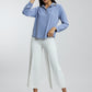 Coloured Embroidered Satin Shirt