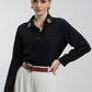 Coloured Embroidered Satin Shirt