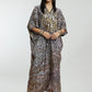 Gold Foil Small Dots Muslin Kaftan