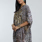 Gold Foil Small Dots Muslin Kaftan