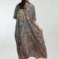Gold Foil Small Dots Muslin Kaftan