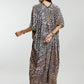 Gold Foil Small Dots Muslin Kaftan