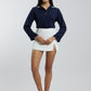 Coloured Embroidered Satin Shirt