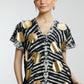Gold Foil Big Dots Muslin Kaftan