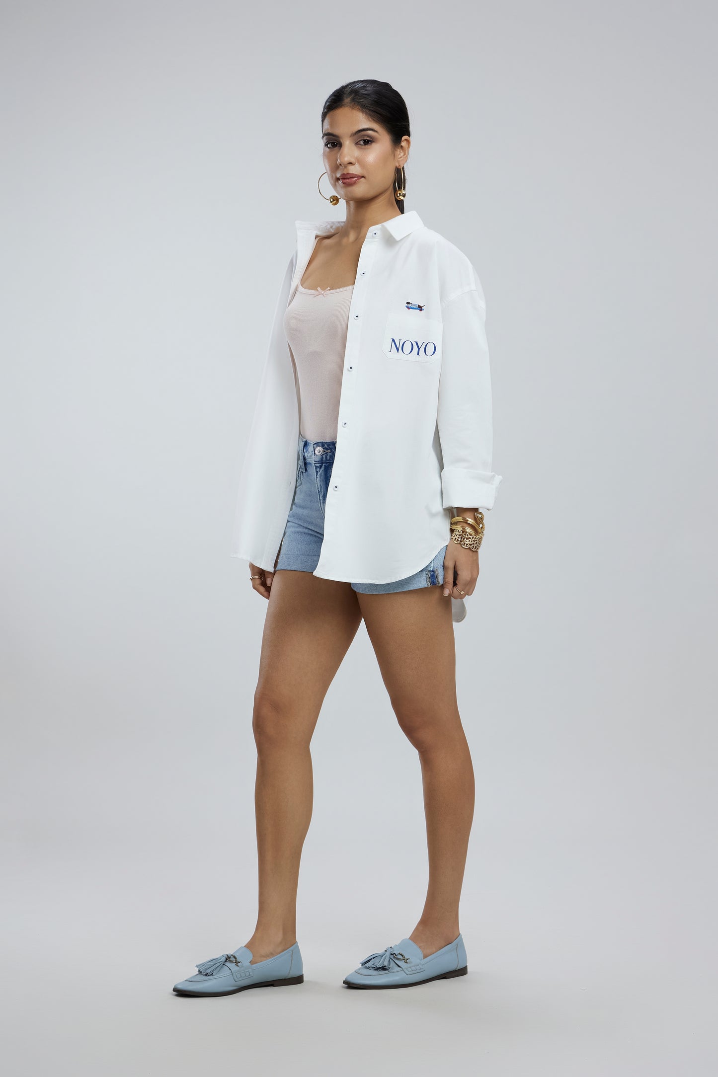 Small Dog Oversized Cotton Shirt