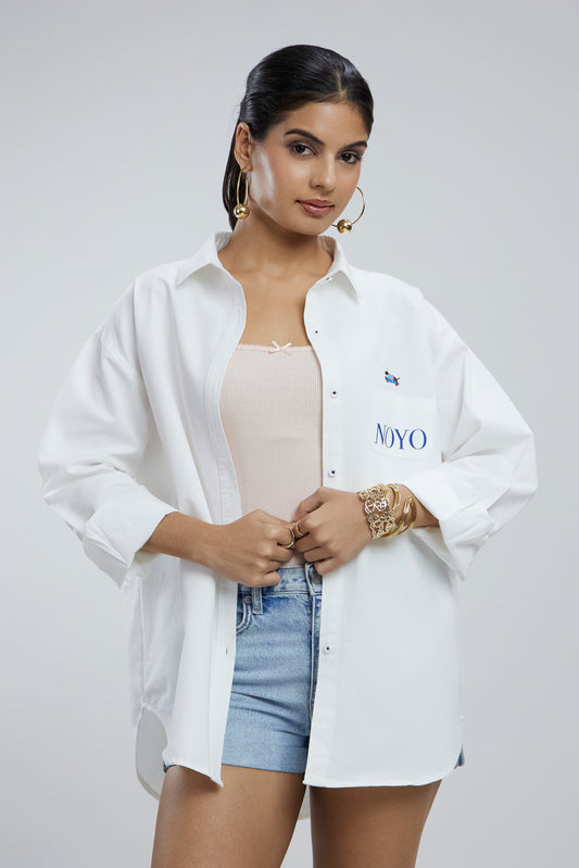 Small Dog Oversized Cotton Shirt