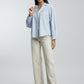 Shirt with Lace String Detail