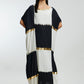 Gold Foil Lines Muslin Kaftan