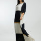 Gold Foil Lines Muslin Kaftan