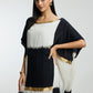 Gold Foil Lines Muslin Kaftan