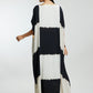 Gold Foil Lines Muslin Kaftan