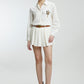 Co-ord Skirt Set with Detachable Brooch