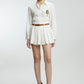 Co-ord Skirt Set with Detachable Brooch