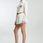 Co-ord Skirt Set with Detachable Brooch