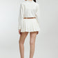 Co-ord Skirt Set with Detachable Brooch