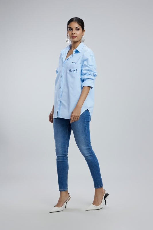 Small Dog Oversized Cotton Shirt