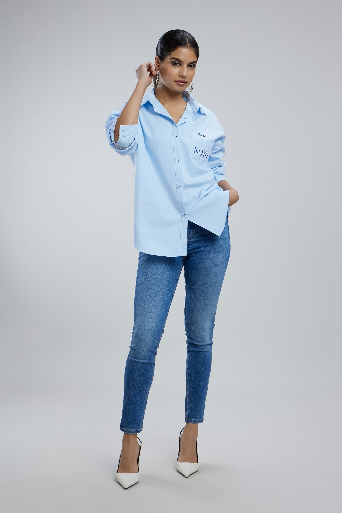 Small Dog Oversized Cotton Shirt