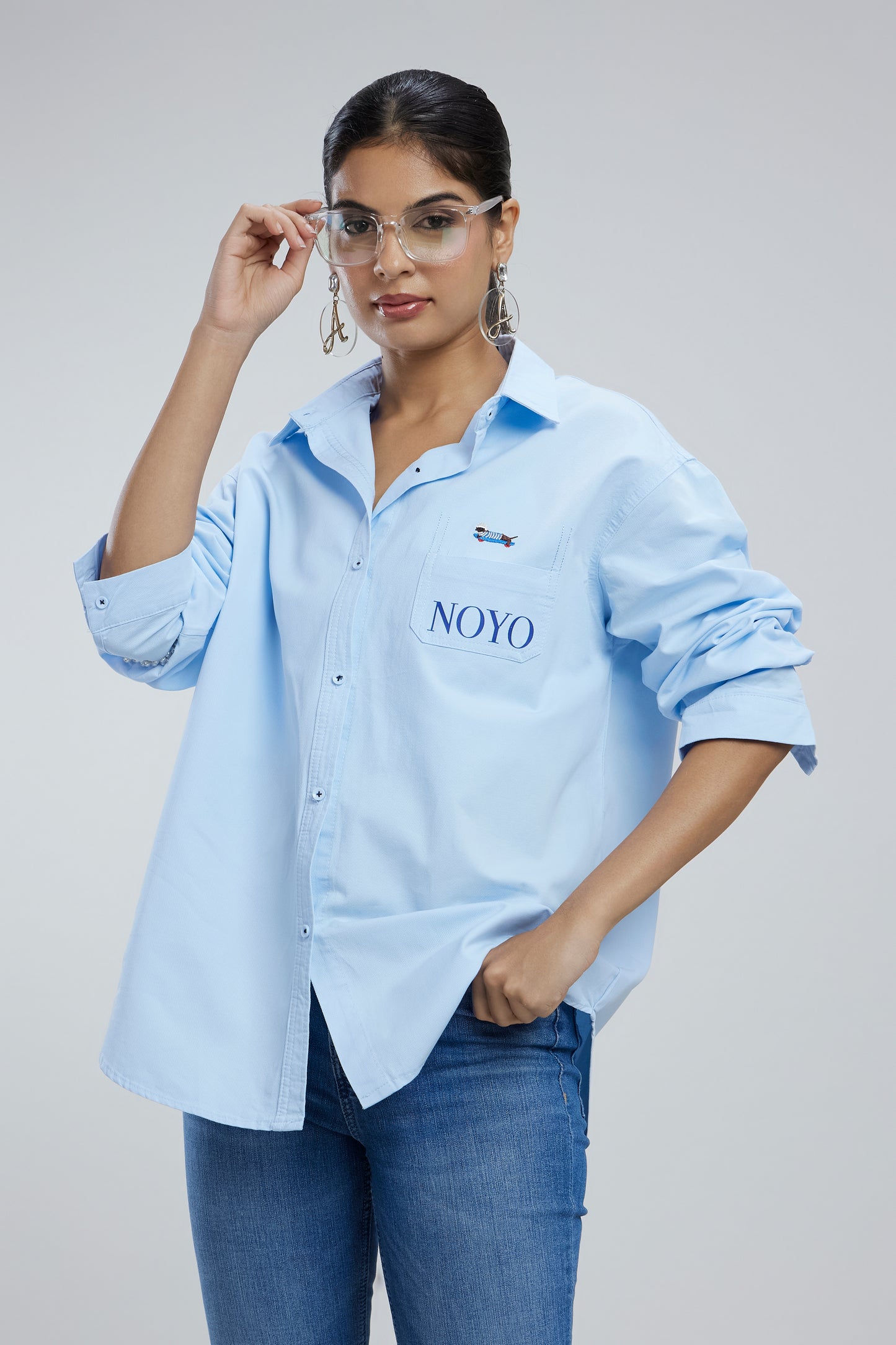 Small Dog Oversized Cotton Shirt