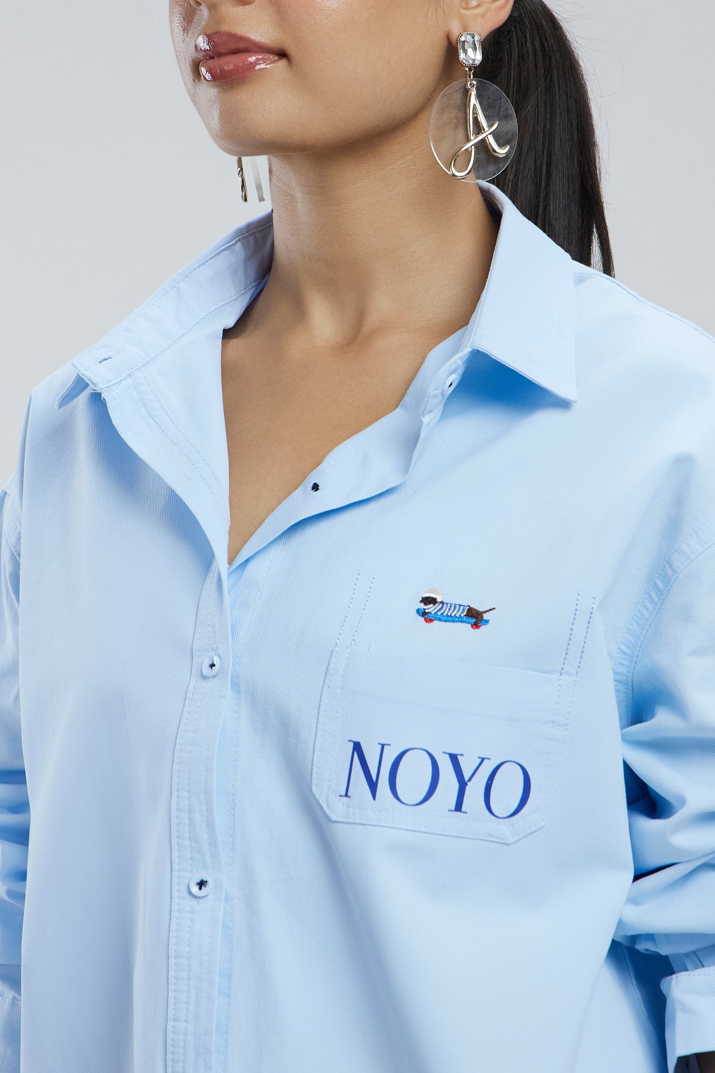Small Dog Oversized Cotton Shirt