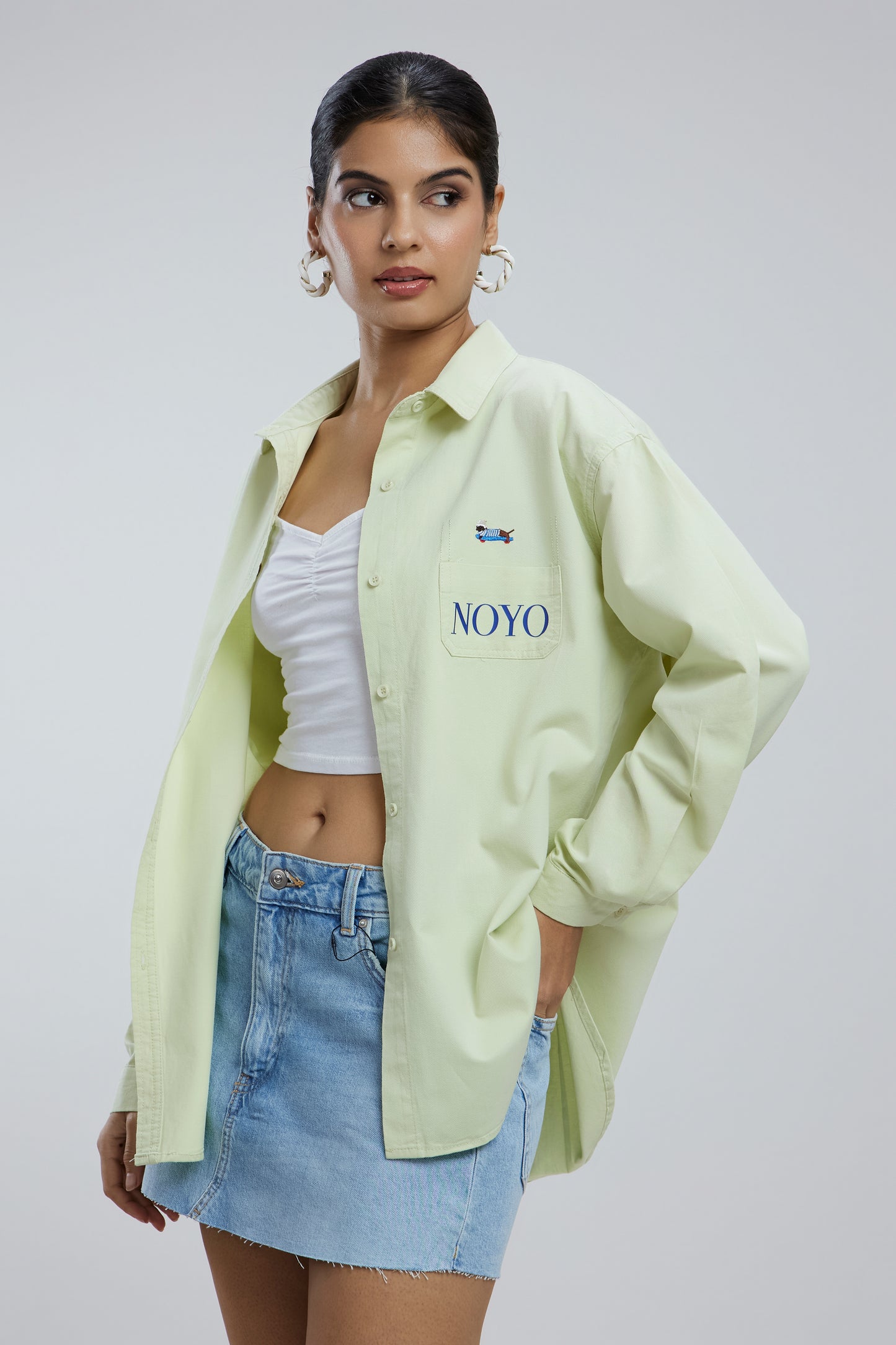 Small Dog Oversized Cotton Shirt