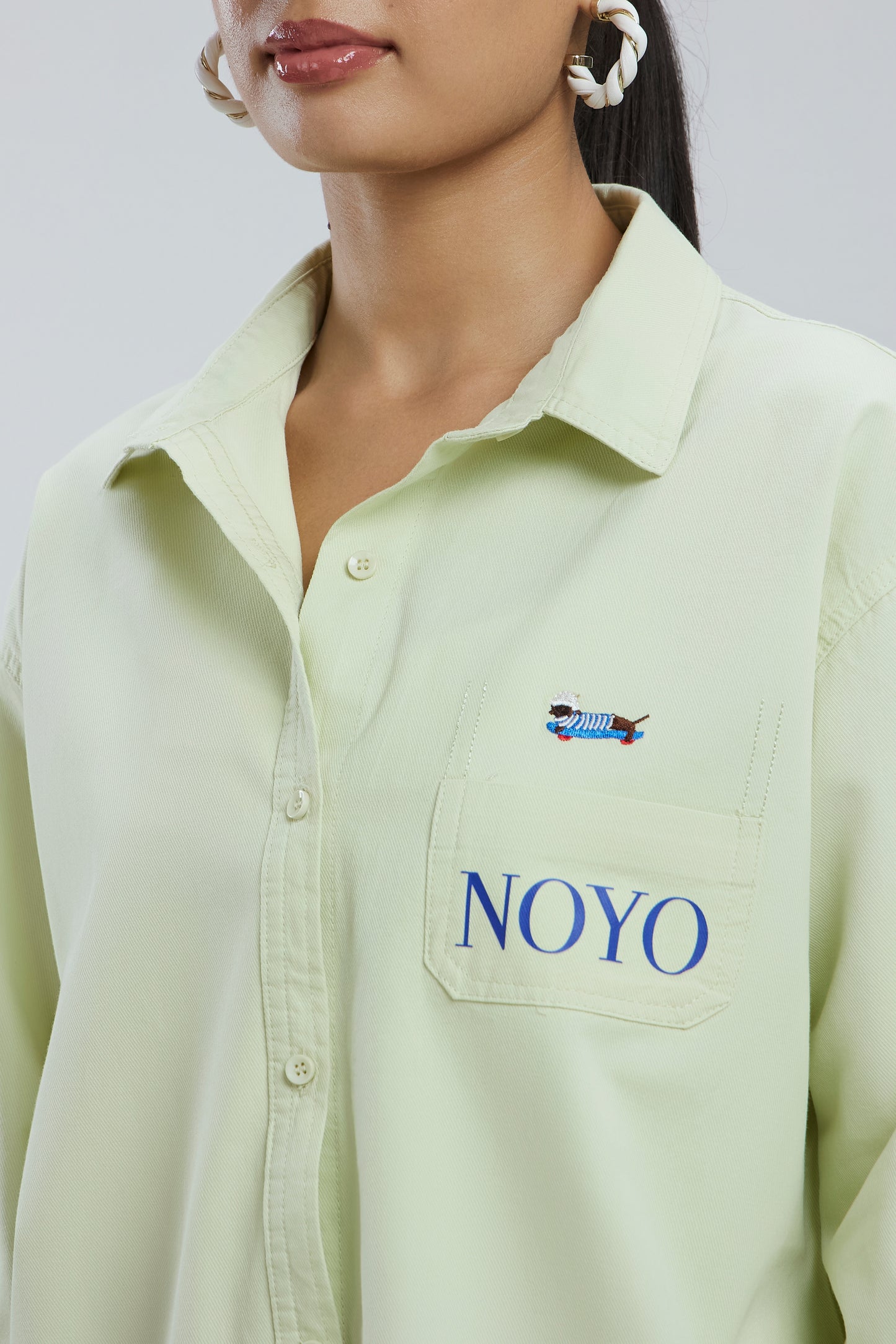 Small Dog Oversized Cotton Shirt