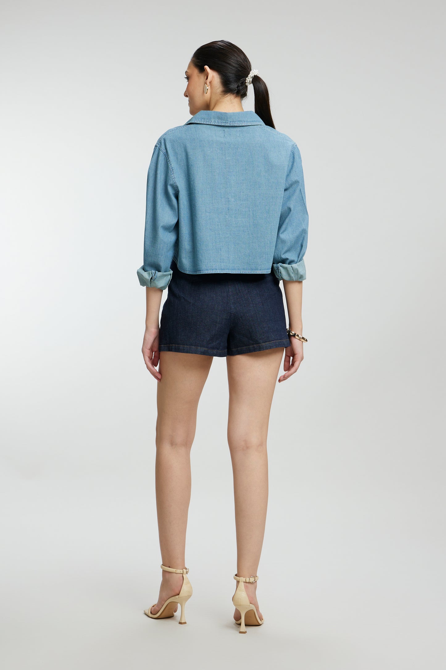 Denim Bow Shirts