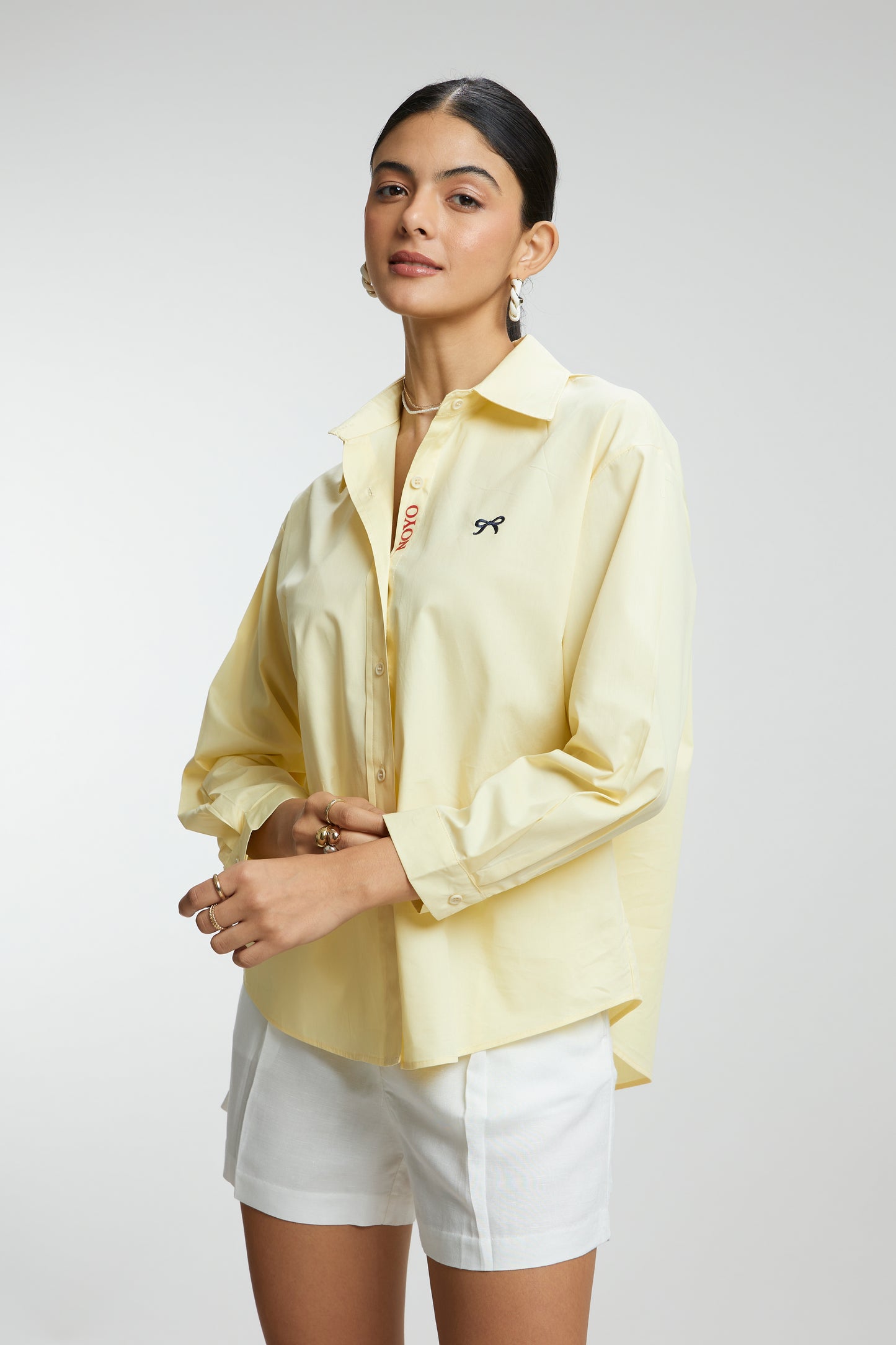 Cotton NOYO Bow Shirt
