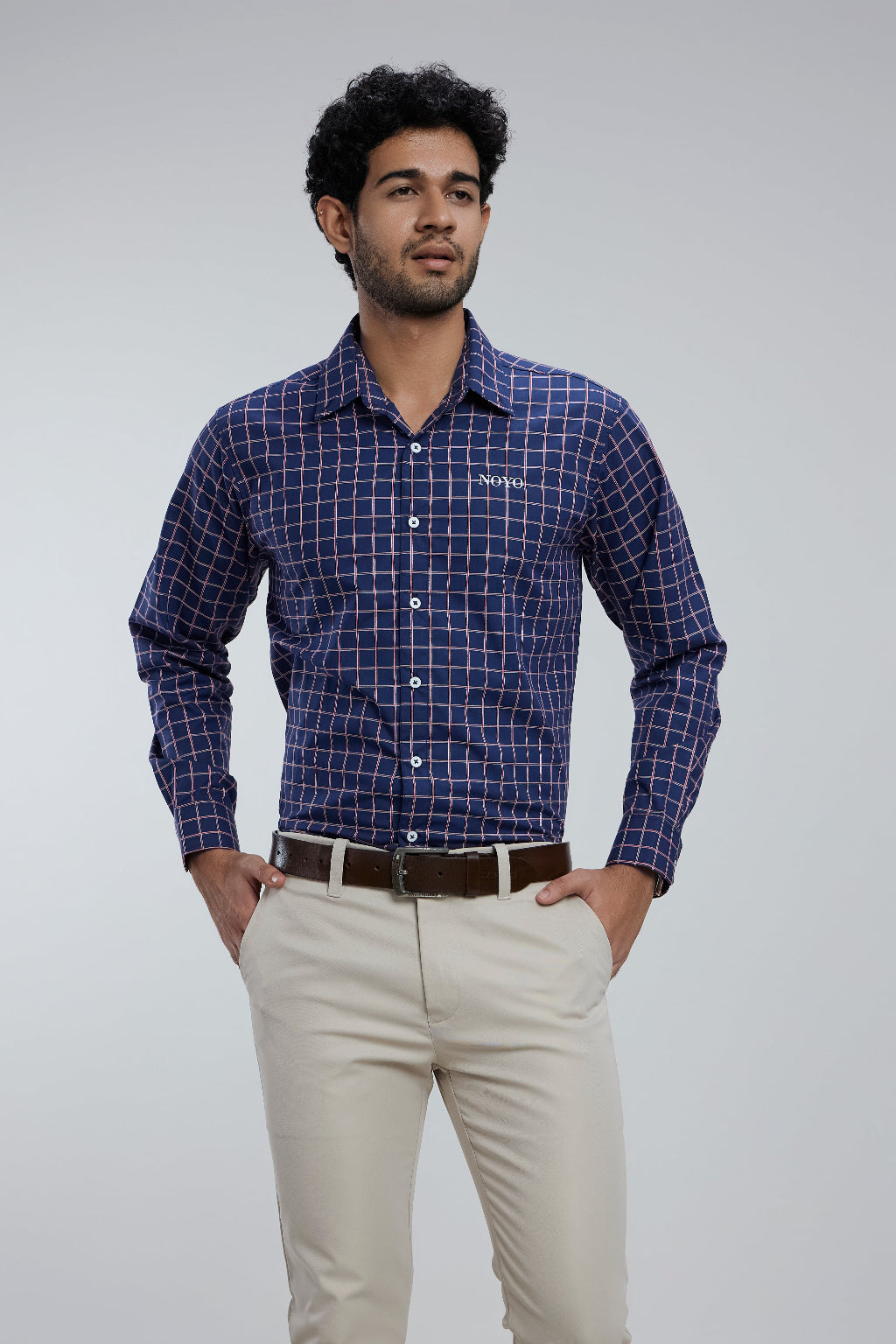 Regular fit checkered shirt