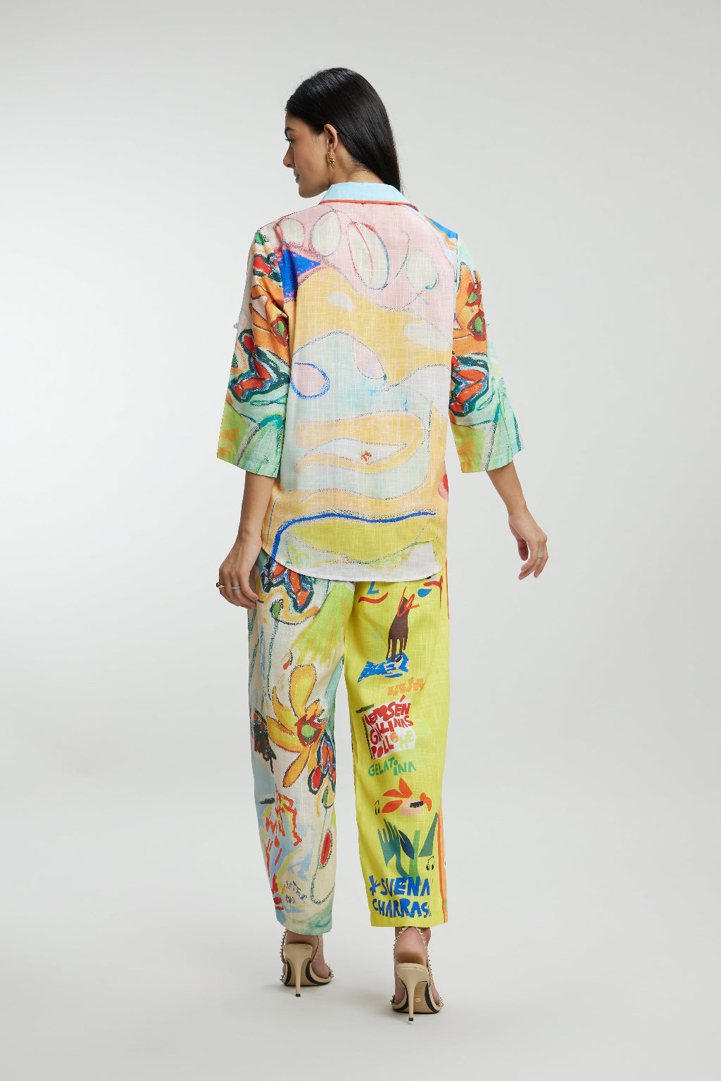 Abstract Linen Co-ord Sets