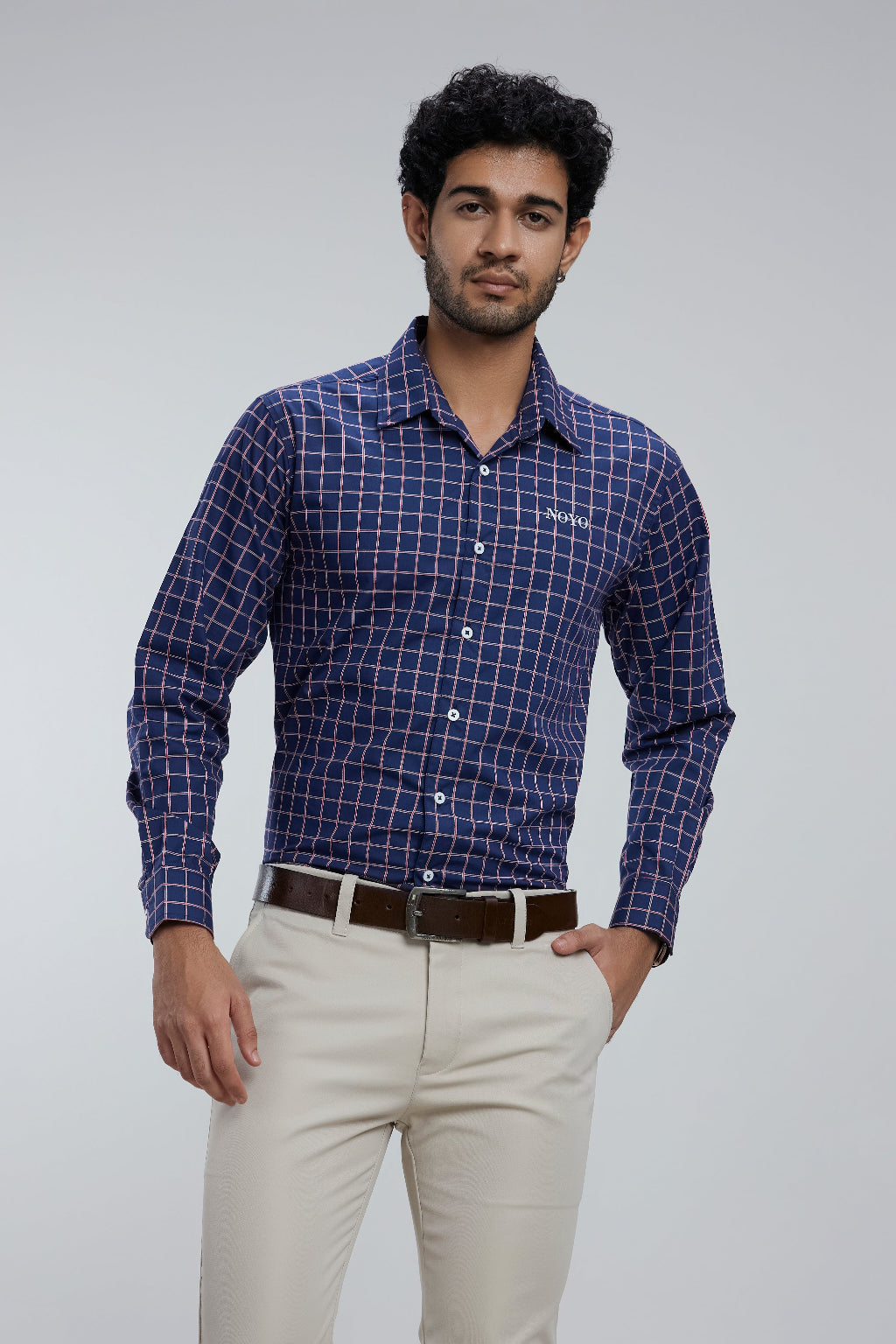 Regular fit checkered shirt