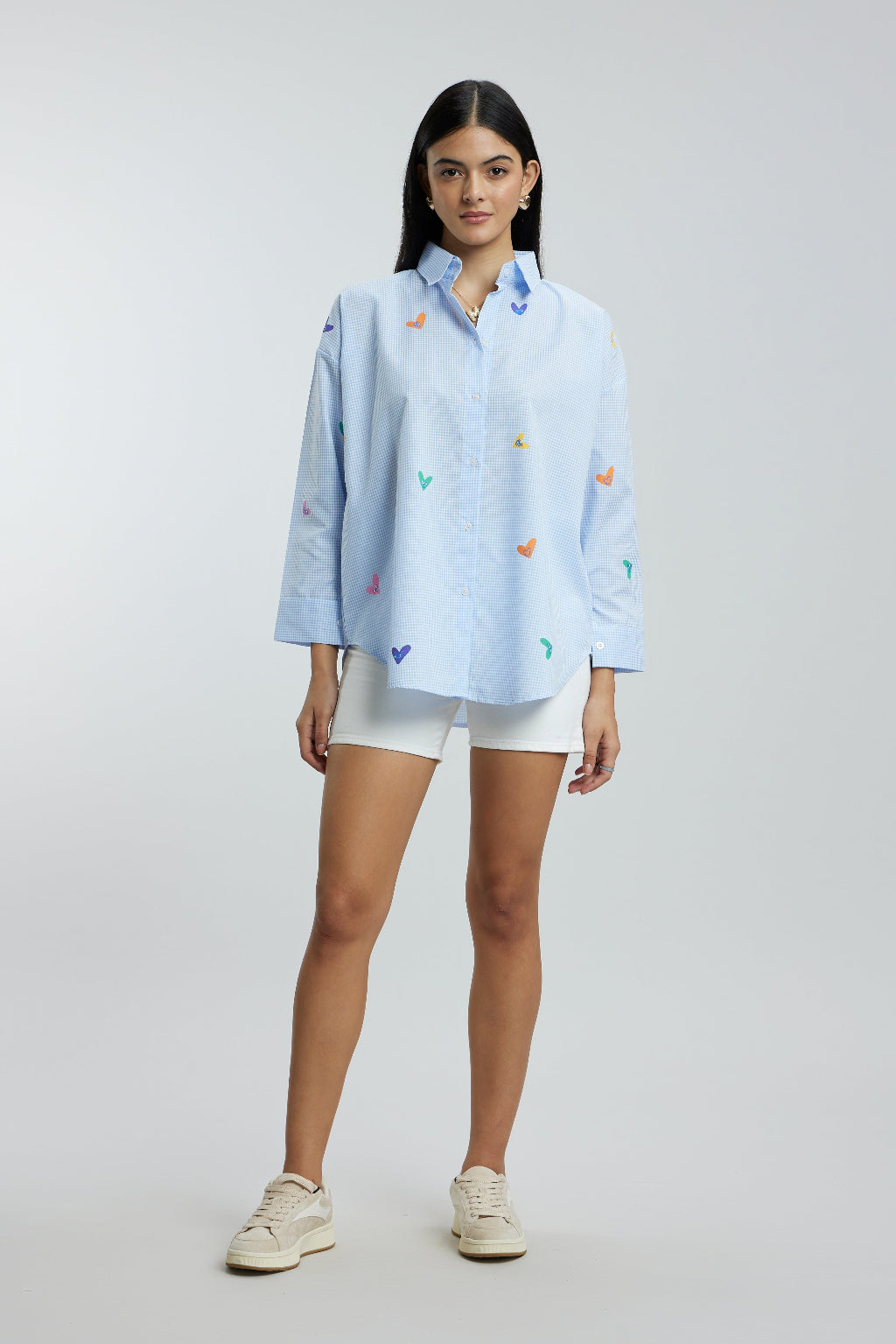 Oversized Checkered Fun Shirt